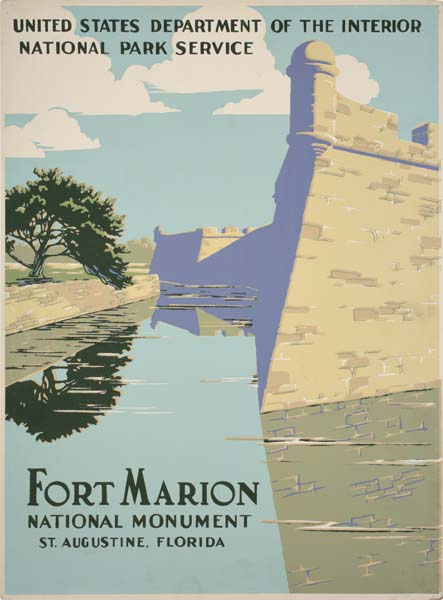 ANONYMOUS FORT MARION. Circa 1938. 19x14 inches.
